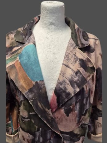 Blazer “ Vanessa Made with Love “ Größe 36/38 in Bunt gemustert
