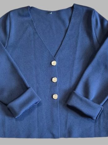 Weste “ Made in Italy “ Größe 36 in Dunkelblau 75% Viscose