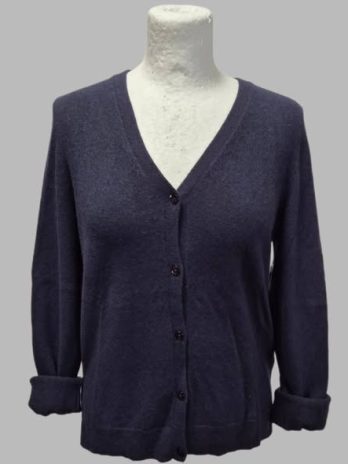 Cardigan " Lawrence Grey " Größe 36 in Dunkelblau 100% Cashmere
