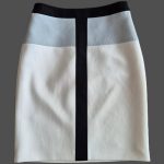 Rock “ Hugo Boss “ Größe 36 in Offwhite/Hellgrau/Schwarz 27% Viscose 7% Baumwolle