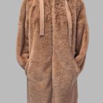 Mantel mit Kapuze “ Rino & Pelle “ Größe 36 in Camel/Webpelz