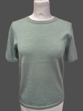 Pulli " Lawrence Grey " Größe 36 in Salbeigrün 100% Merinowolle